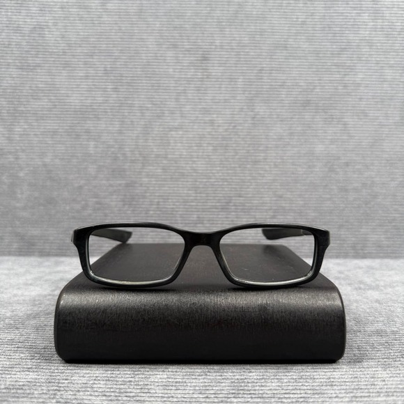 Oakley Other - Oakley Bucket Black Rectangular Y2k Eyeglasses Frames Lightning Bolt Pattern